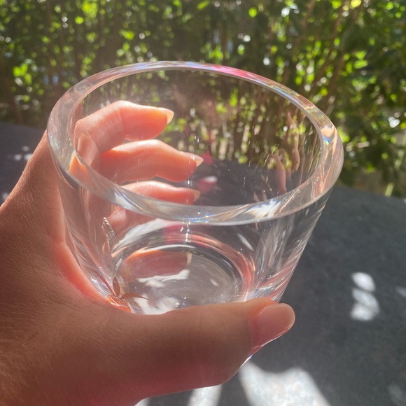 WILLIAM SONOMA Double Old Fashioned Glads with Gold Pineapple - Picture 4 of 6